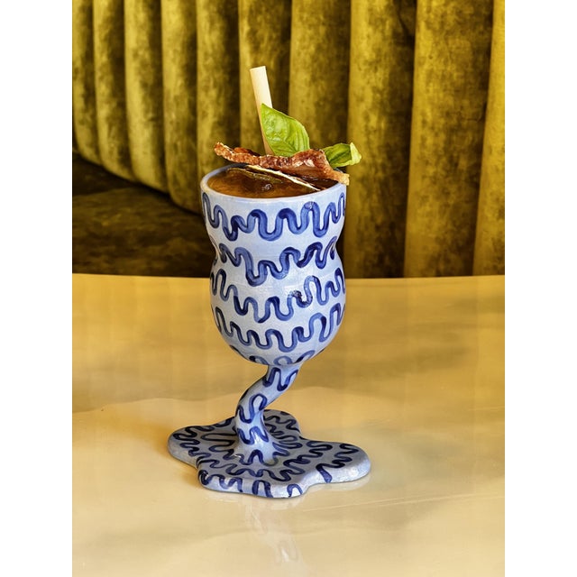 Contemporary Melting Cocktail Goblet by Hannah Simpson For Sale - Image 3 of 5