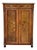 Antique Gründerzeit Vertiko Chest of Drawers in Walnut Veneer with Brass Fittings, 1900s For Sale