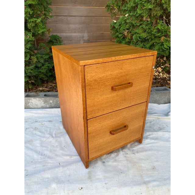 Late 20th Century Mid-Century Danish Teak 2-Drawer Mobile File Cabinet by Jesper Furniture For Sale - Image 5 of 11