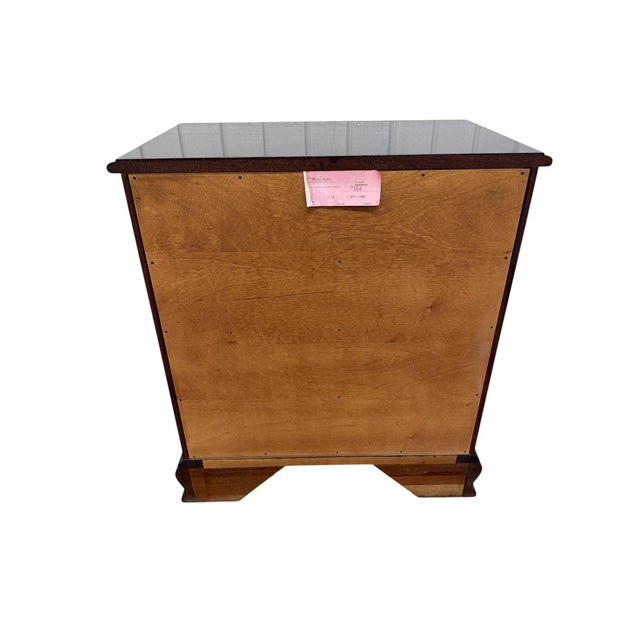 Brown Vintage Henkel Harris 2007 Mahogany Bachelor Chest Nightstands - Set of 2 For Sale - Image 8 of 10