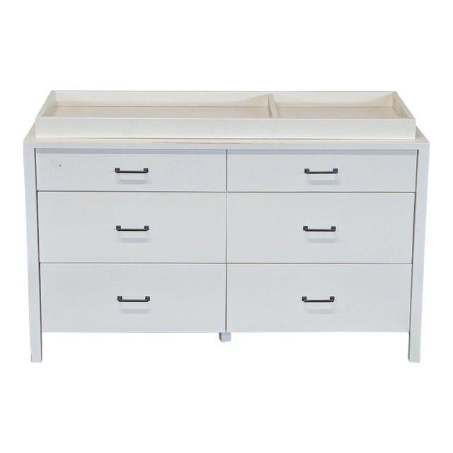 Pottery Barn Kids Camden White 6-Drawer Dresser With Changing Tray For Sale