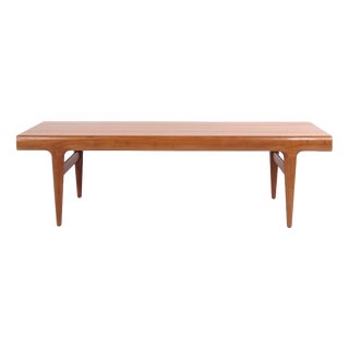 Teak Coffee Table with Built-in Drawers by Johannes Andersen for Uldum Møbelfabrik, 1960s For Sale