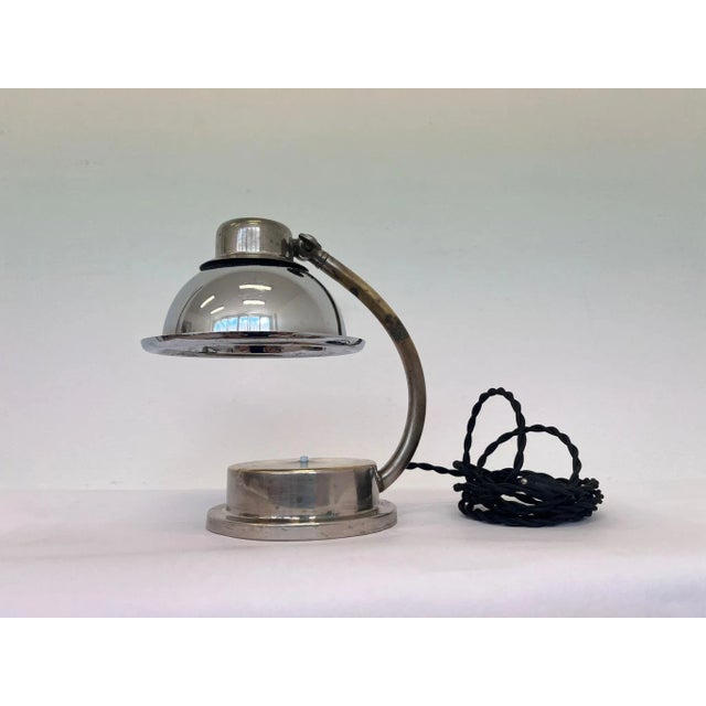 Art Deco Chrome Table Lamp, 1930s For Sale - Image 3 of 9