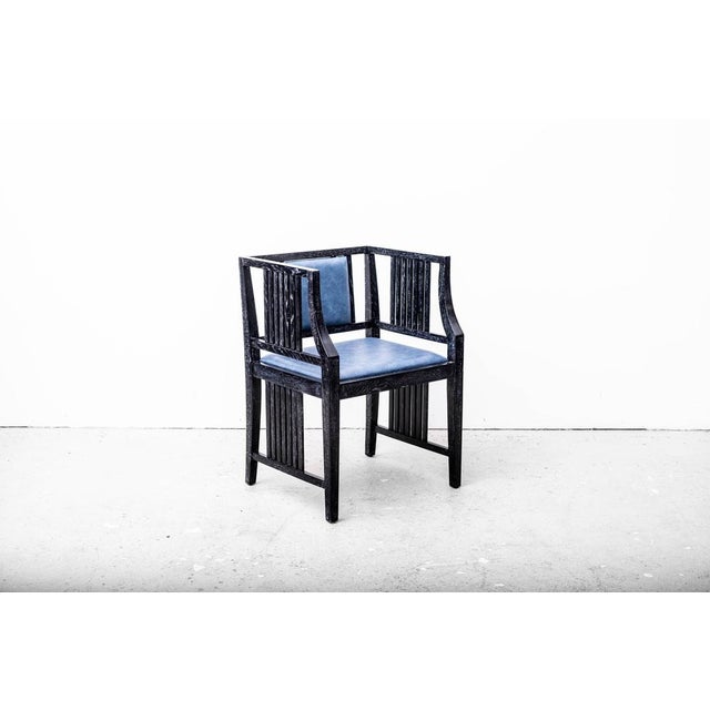 Josef Hoffmann Art Nouveau Armchairs from School of Prof. Josef Hoffmann, Vienna, Austria, 1905, Set of 2 For Sale - Image 4 of 18