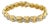 1990s 18k Two-Tone Gold Link Bracelet With Textured Finish and 1.30ctw in Diamonds For Sale