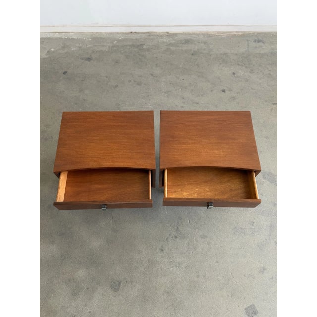 Wood Mid 20th Century Nightstands by Rs Associates - Pair, Attributed For Sale - Image 7 of 15