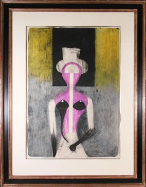 Rufino Tamayo, "Mujer Con Sombrero" Large lithograph, 1972