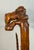 Large Antique 1800's Chinese Foo Dog Carved Wood Folk Art Walking Stick Cane For Sale In New York - Image 6 of 18