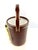 Vintage Mid Century Brown Leatherette & Gold Ice Bucket Barware Set With Tools For Sale In Little Rock - Image 6 of 14