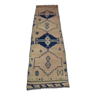 Anatolian Traditional Handmade ative Vintage Runner For Sale