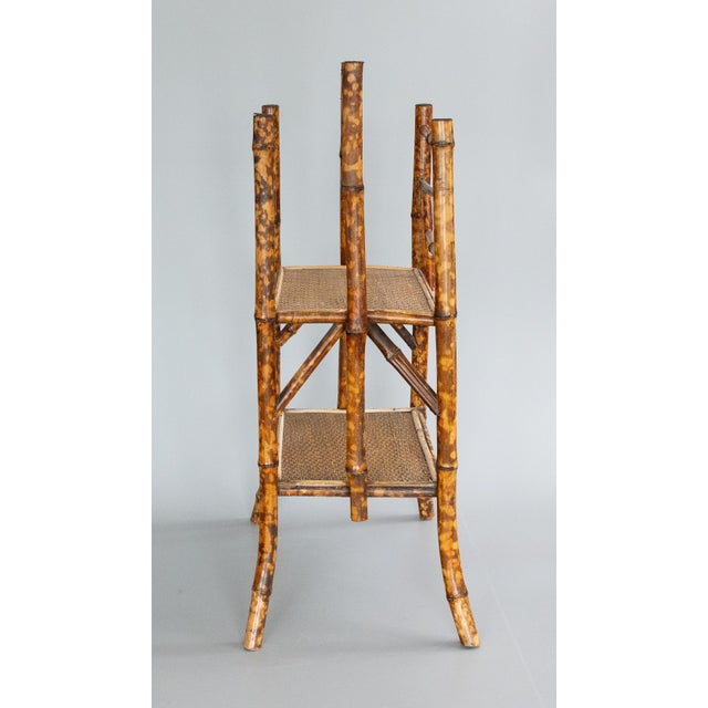 Antique 19th Century English Bamboo Tiered Magazine Rack For Sale - Image 4 of 9
