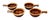 Ceramic Vintage Four Usa Hull Glazed Pottery Onion Soup Handle Bowls For Sale - Image 7 of 7