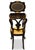 Wood Antique French Ebonised Poudreuse with Mounted Decorative Gilt, 1800s For Sale - Image 7 of 9