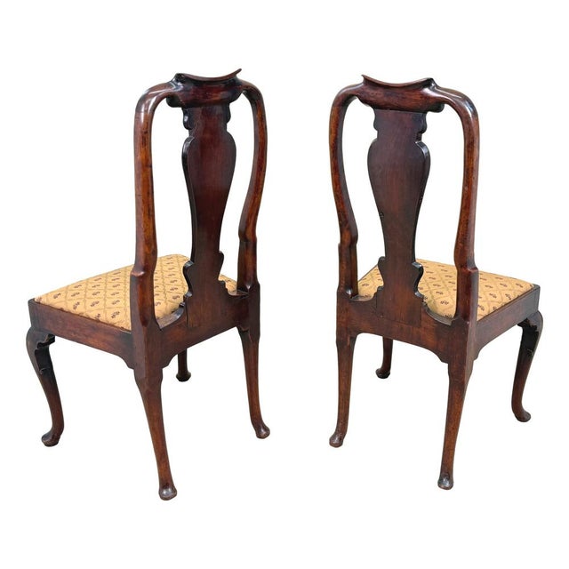 Antique Queen Anne Walnut Dining Chairs, 1710, Set of 6 For Sale - Image 13 of 18