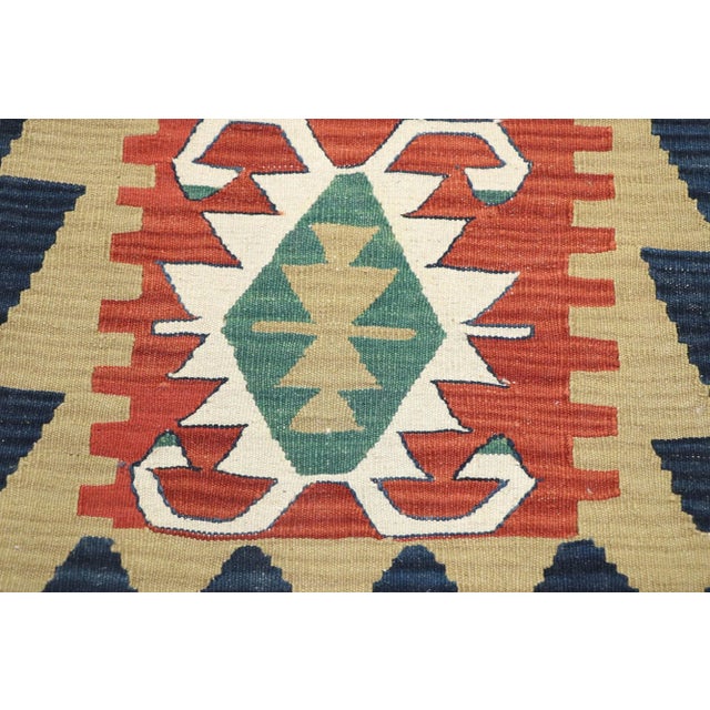 Vintage Persian Shiraz Kilim Rug - 02'00 X 02'11 For Sale - Image 4 of 9