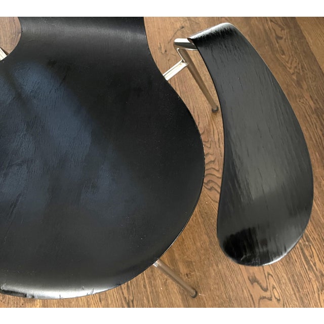 1970s Model 3207 Chair by Arne Jacobsen for Fritz Hansen, Denmark, 1970s For Sale - Image 5 of 9