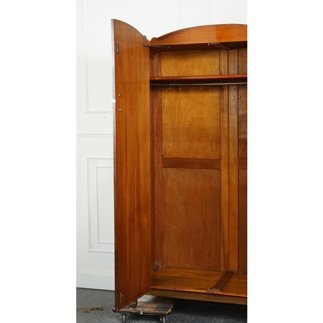 Large Art Deco Burr Walnut Wardrobe For Sale - Image 10 of 16