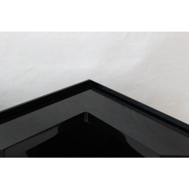 Haziza Style Modern Black Acrylic Coffee Table For Sale - Image 10 of 12