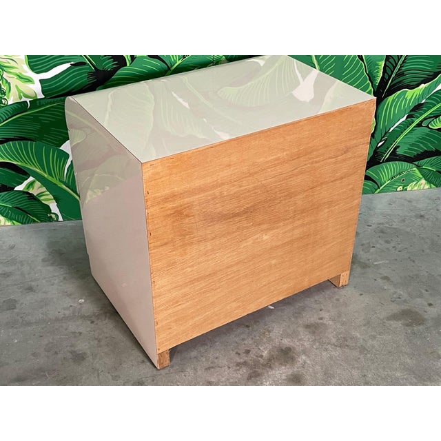 1980s Waterfall Style NIghtstand Chairish