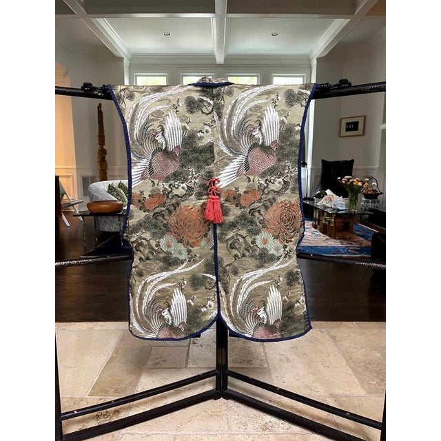 Japanese Japanese Ceremonial Brocade Jinbaori Vest Jacket For Sale - Image 3 of 18