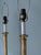 Art Deco Pair of Brass Candlestick Lamps For Sale - Image 3 of 7
