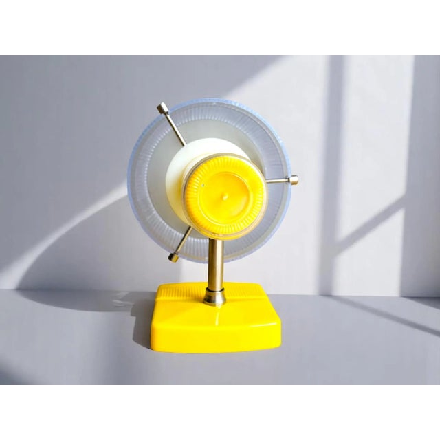 Plastic Mid-Century Modern Portuguese Yellow Acrylic Wall Sconce For Sale - Image 7 of 13