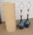Mid 20th Century Mid 20th Century Helmut Bruchman Style Mid Century Modern Blue Glaze Ceramic Lamps - a Pair For Sale - Image 5 of 12