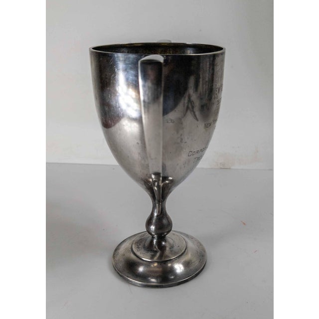 Silver 1920's Sterling Silver New York State Fair Trophy for Horse Riding State Troopers For Sale - Image 8 of 15