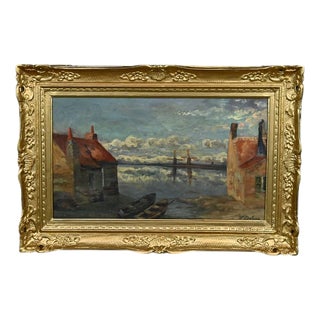 W. Delsaux, The North Sea, Early 20th Century, Oil Painting, Framed For Sale