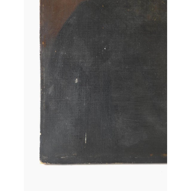 Late 19th Century Gentleman With Serious Side Whiskers Portrait Painting For Sale - Image 4 of 8