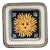 Vintage Italian Castelli Majolica Hand Painted Cheerful Sun Wall Platter For Sale