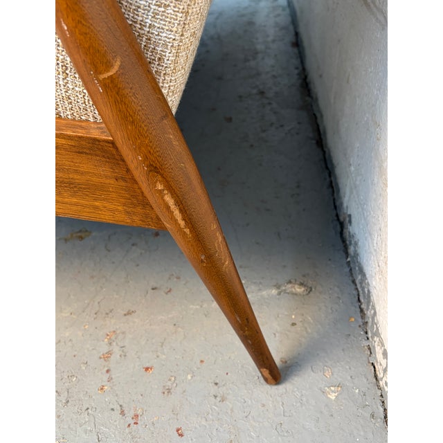 Vintage Sculpted Scandinavian Tufted Sofa For Sale - Image 10 of 11