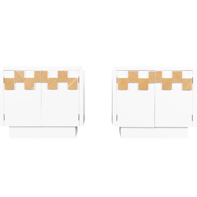 Vintage Brutalist Mosaic Nightstands by Lane - a Pair For Sale - Image 10 of 10