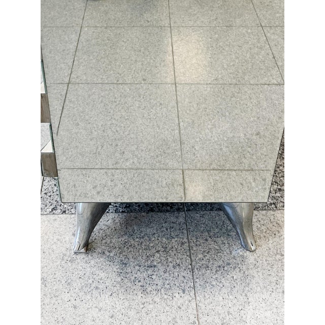 1980s Mirrored Chests of Drawers or Nightstands - A Pair For Sale - Image 9 of 11