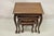 Vintage French Rococo Baroque Style Mahogany Nesting Side Tables - Set of 3. Listing includes 3 nesting tables, solid wood...