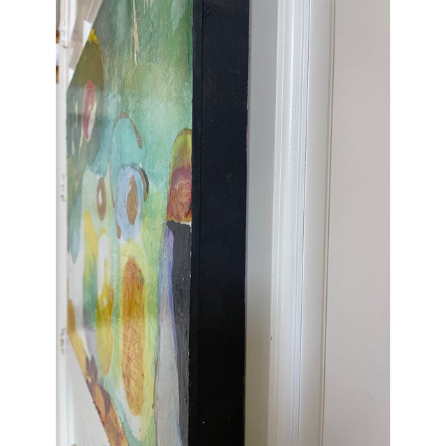 "Moss and Sunlight" Abstract Beautiful Colorful Modern Painting by Artist Sonia Gold For Sale - Image 15 of 17