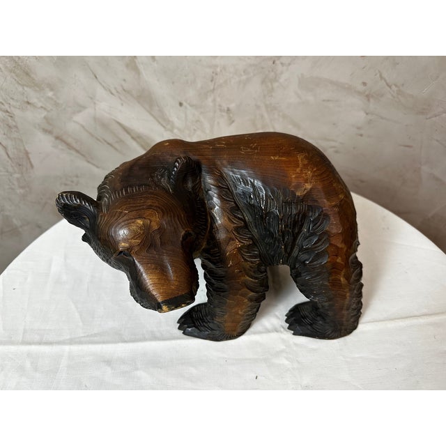 Japanese Wooden Bear, 1960 For Sale - Image 10 of 10