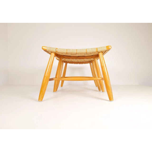 Mid-Century Swedish Lacquered Birch Stools, 1960s, Set of 2 For Sale - Image 11 of 18