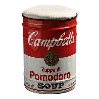 Campbells Soup Can Stool by Dino Gavina for Ultramobile Simon, 1971 For Sale