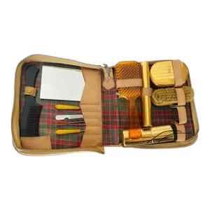 1950s Ostrich Leather Men’s Travel Dressing Set