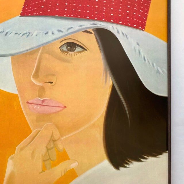 Alex Katz Vintage 1980 Pop Art Lithograph Print Framed Large Modernist Exhibition Poster " Red Band " 1978 For Sale - Image 13 of 17