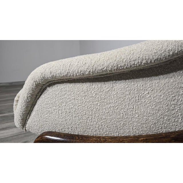 Mid-Century Armchair in Fabric and Wood For Sale - Image 6 of 12