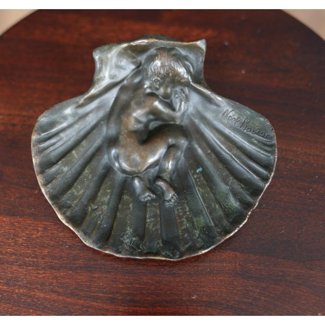 Child Sleeping in Clamshell Bronze For Sale - Image 4 of 4