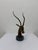 Brass Gazelle Sculpture on Variegated Green Marble Base, 1970s For Sale In Miami - Image 6 of 18