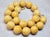 Modern Genuine Royal Egg-Yolk Baltic Amber Necklace, 20 Round Beads, 18″, 101.5 Grams For Sale - Image 3 of 8