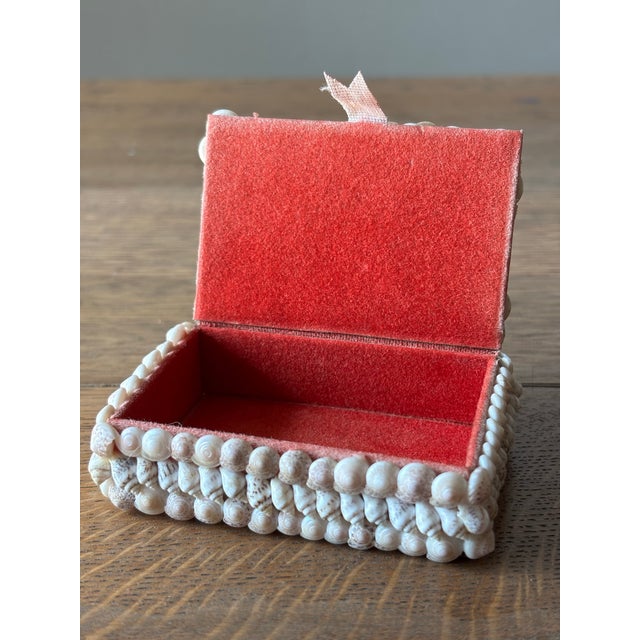 Wood Vintage English Shell Box For Sale - Image 7 of 8