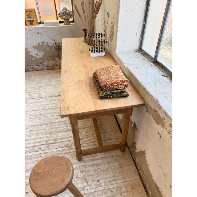 Oak Drapers Console Table, 1950s For Sale - Image 11 of 18