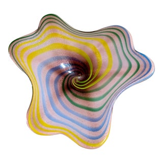 Mid-Century Modern Italian Glass Candy Dish For Sale