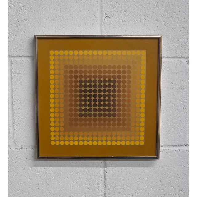 Victor Vasarely 1970s Victor Vasarely Heliogravure CTA-101 Reproduction Print For Sale - Image 4 of 5