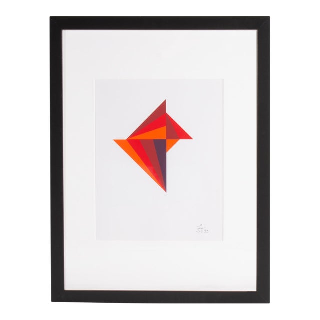 1995 “Konstruktion and Intuition” Serigraph Print by Anton Stankowski For Sale
